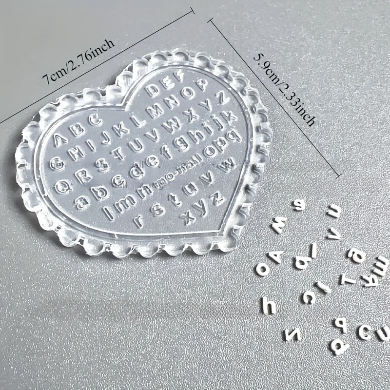 Resin Art Template - 1 Buah Cetakan Huruf Seni Kuku