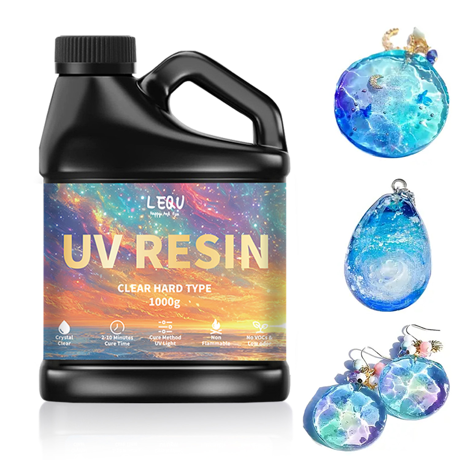 Resin Art Epoxy - 100/200/500/1000G Lem Resin Epoksi UV Kejernihan