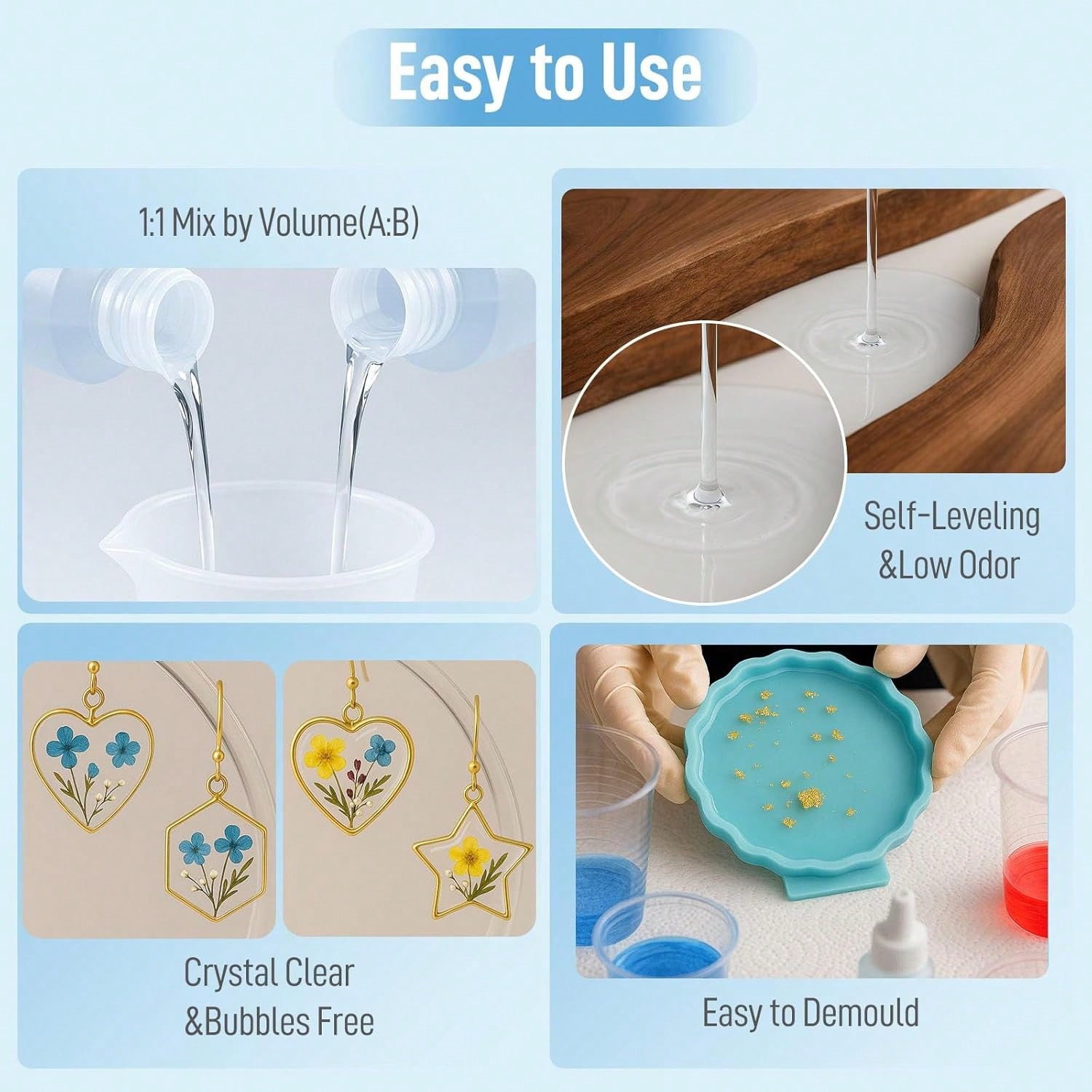 Resin Epoksi Crystal Clear 1:1 - Resin Art Epoxy ulasan dan harga