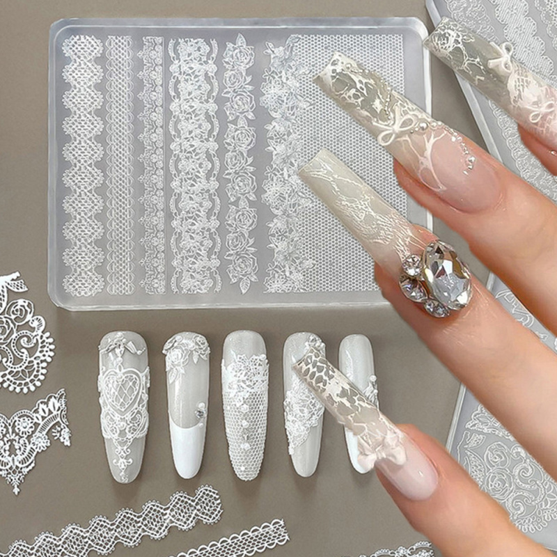 1 Buah Cetakan Kuku Silikon 3D - Resin Art Template ulasan dan harga