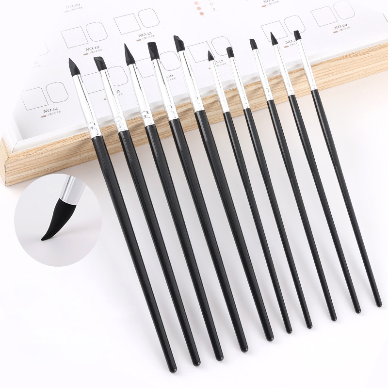 5Pcs Pena Kuas Silikon Gigi Al - Resin Art Pen ulasan dan harga