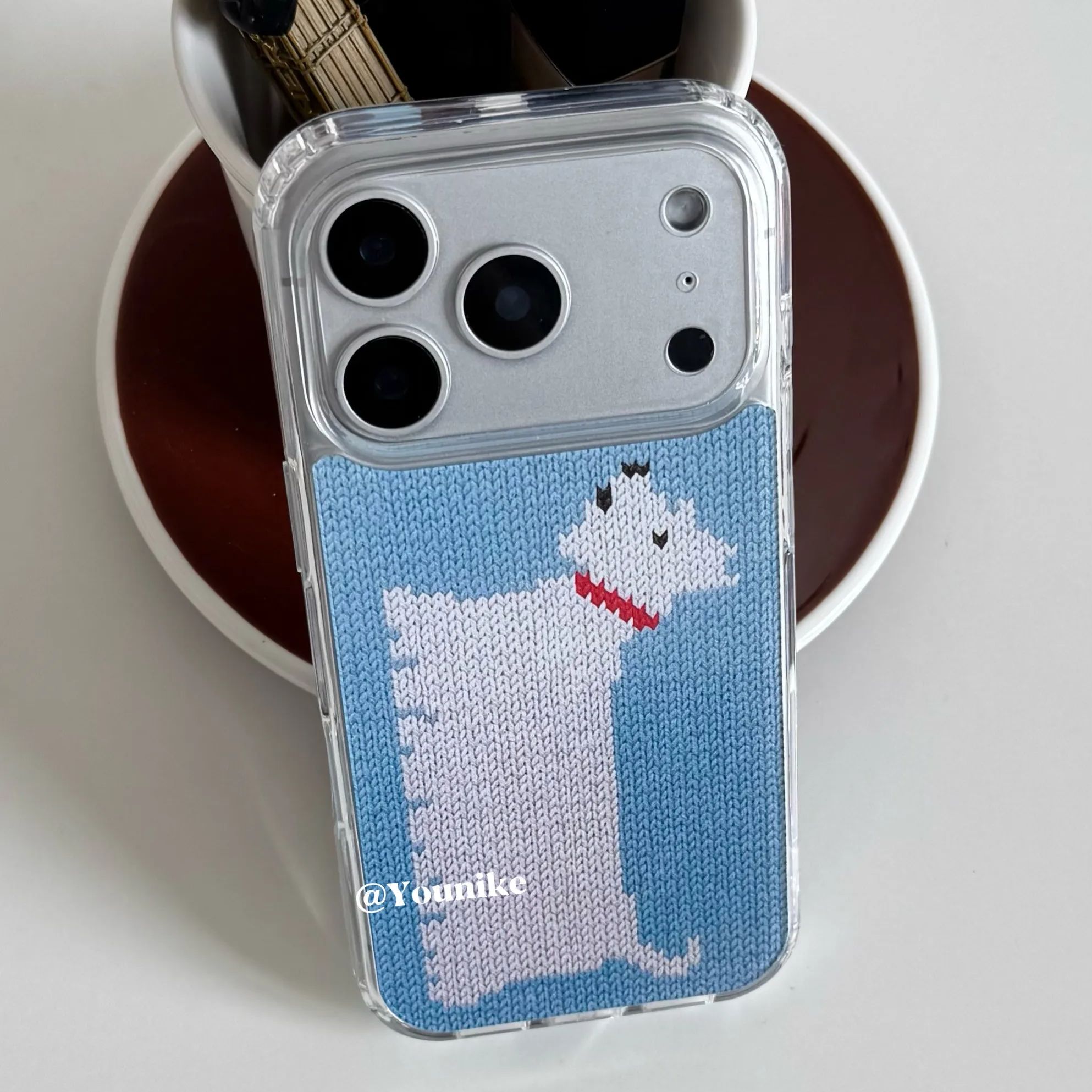Casing HP Lucu Motif Anjing We - Resin Art Phone Case ulasan dan harga