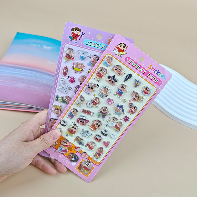 Stiker Resin 3D Kartun Crayon  - Resin Art Phone Case ulasan dan harga