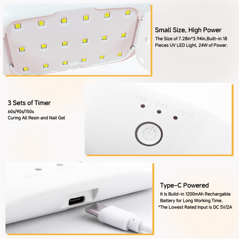 Lampu LED UV isi ulang USB 24W - Resin Art Uv Light ulasan dan harga