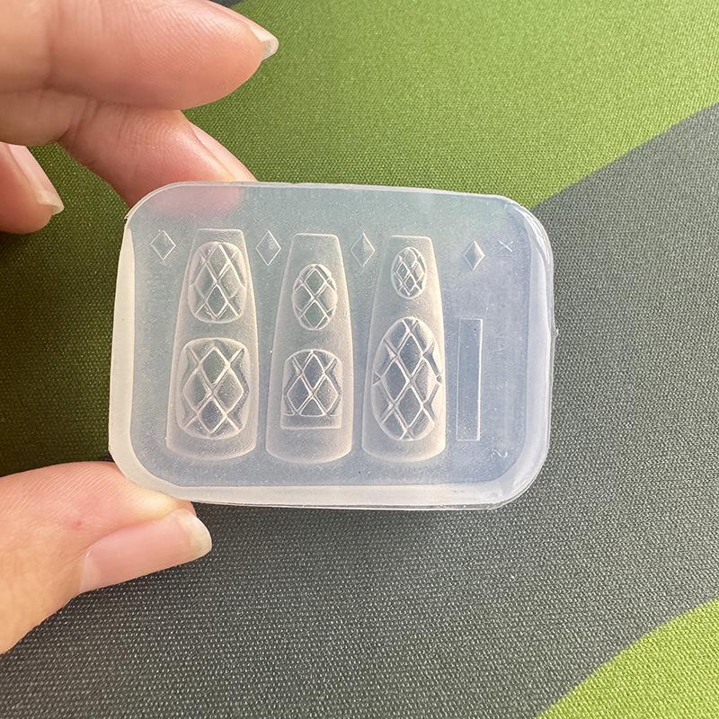 Cetakan Kuku Silikon Portabel  - Resin Art Template ulasan dan harga
