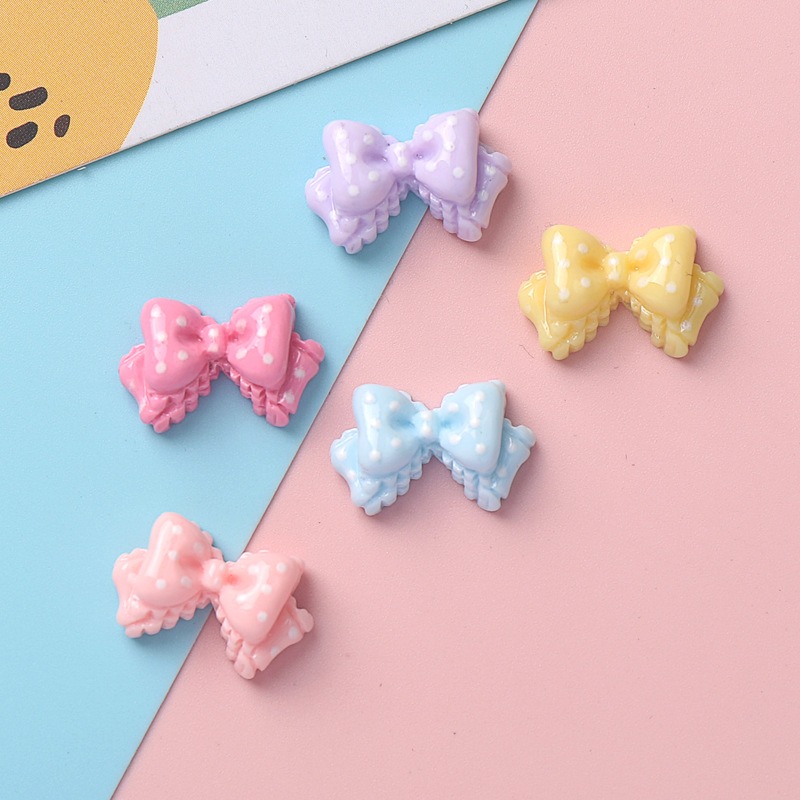 7 Warna Mini Bow Resin Charms  - Resin Art Phone Case ulasan dan harga