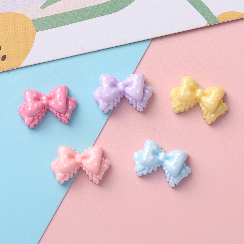 7 Warna Mini Bow Resin Charms  - Resin Art Phone Case ulasan dan harga