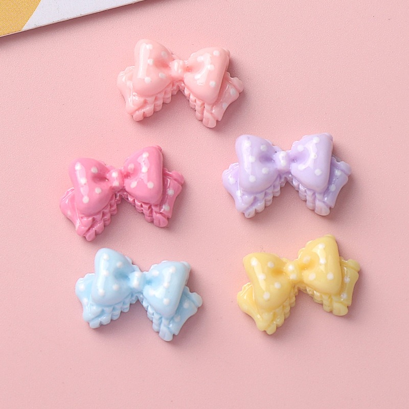 7 Warna Mini Bow Resin Charms  - Resin Art Phone Case ulasan dan harga